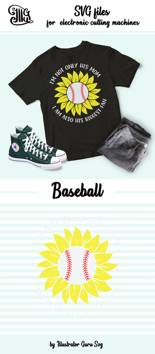 Download Baseball Sunflower Svg Cut Files, Baseball Svg, Summer ...