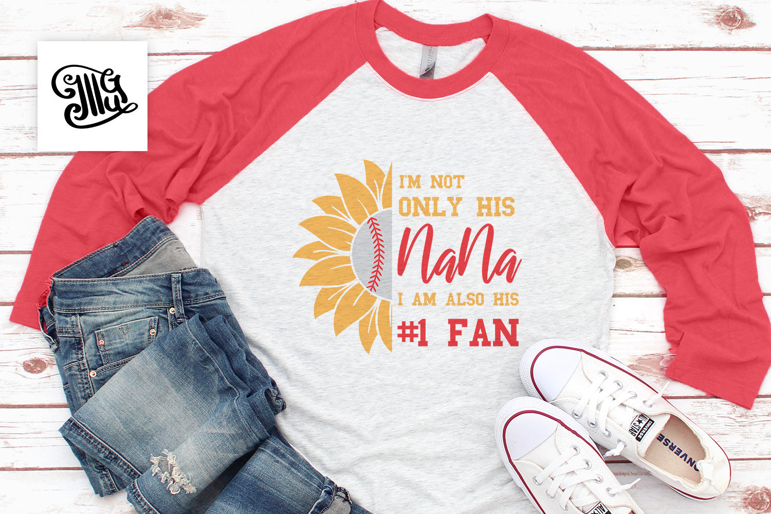 I M Not Only His Nana Svg For Baseball Shirts For Grandma Baseball Sv Illustrator Guru