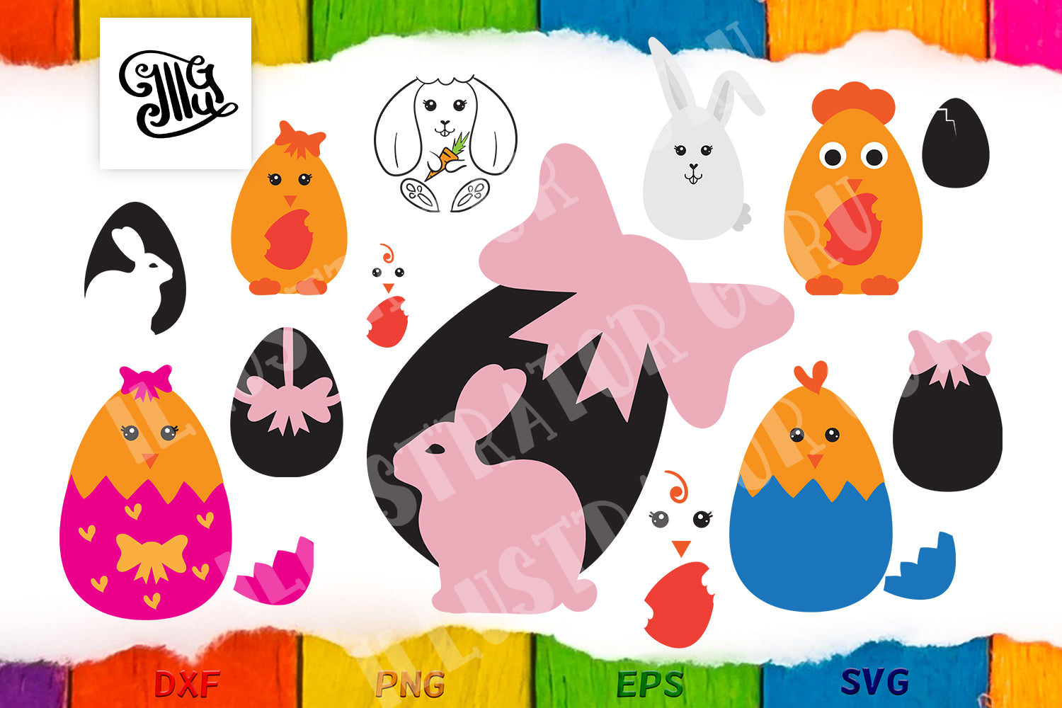 Download Easter Egg Svg Bundle Illustrator Guru