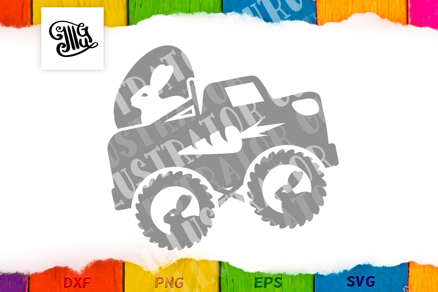 Download Easter truck svg | Boy Easter svg | Easter eggs svg | Easter bunny svg - Illustrator Guru