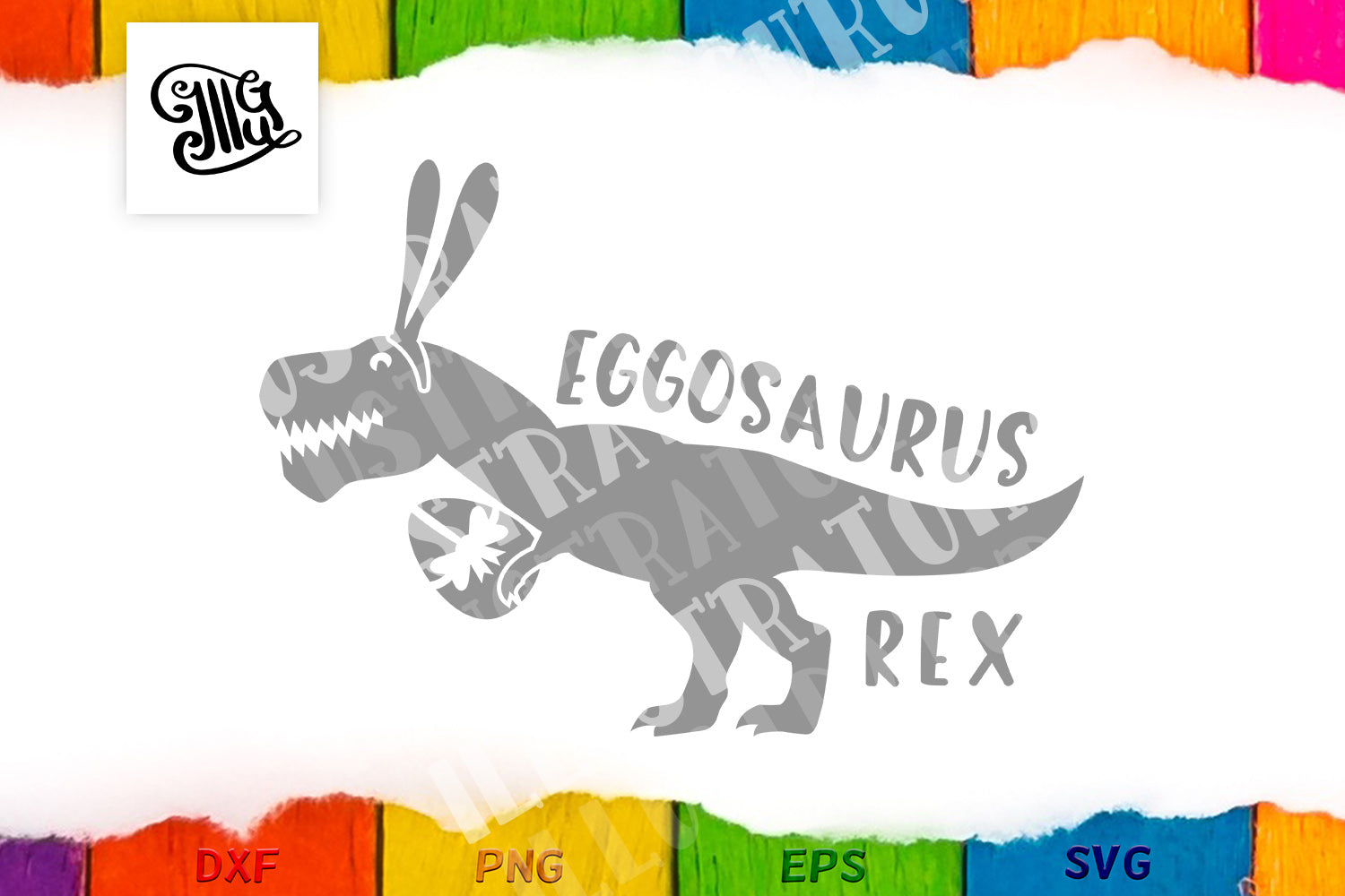 Download Easter Dinosaur Svg Eggosaurus Rex Svg Kids Easter Svg Illustrator Guru