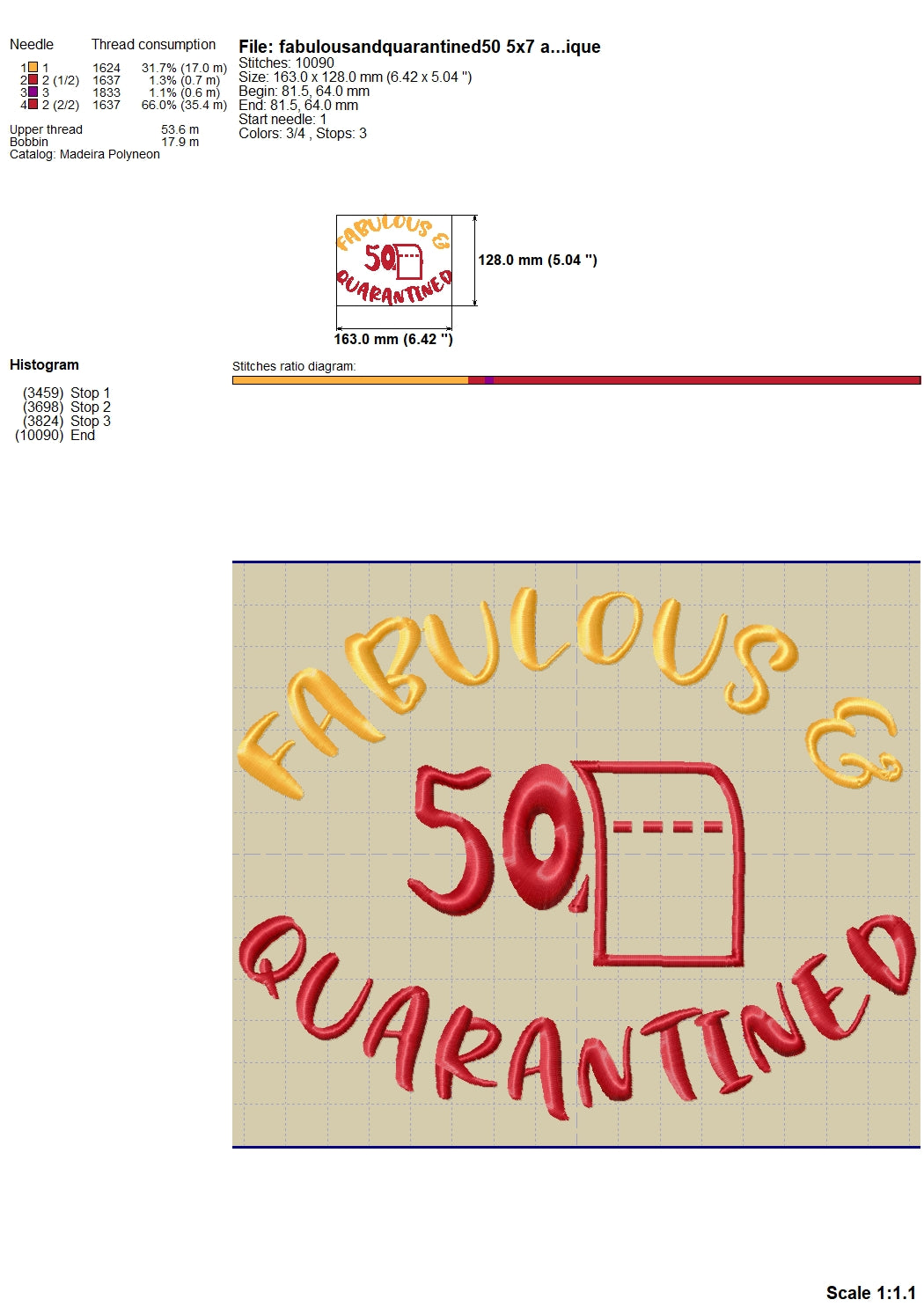 Download 50 Birthday Embroidery Designs, Quarantine Birthday ...