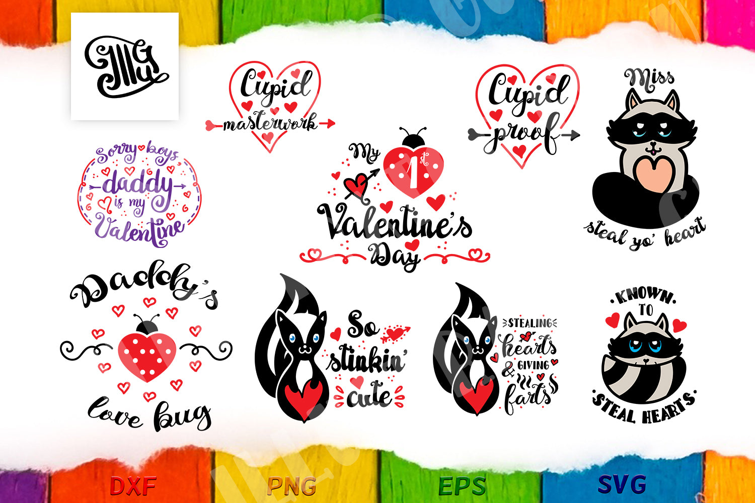 Download Complete Valentine svg bundle- all designs of 2019 - Illustrator Guru