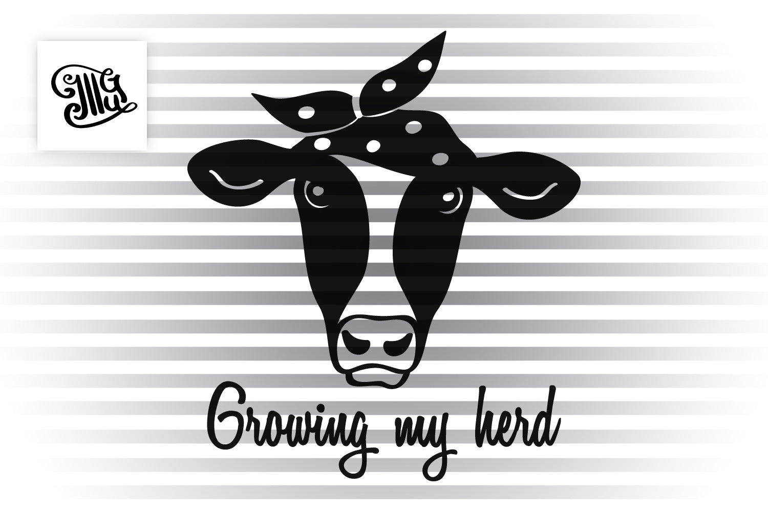 Download Growing My Herd Svg Heifer Svg Cow Svg Pregnancy Svg Farm Mom Illustrator Guru