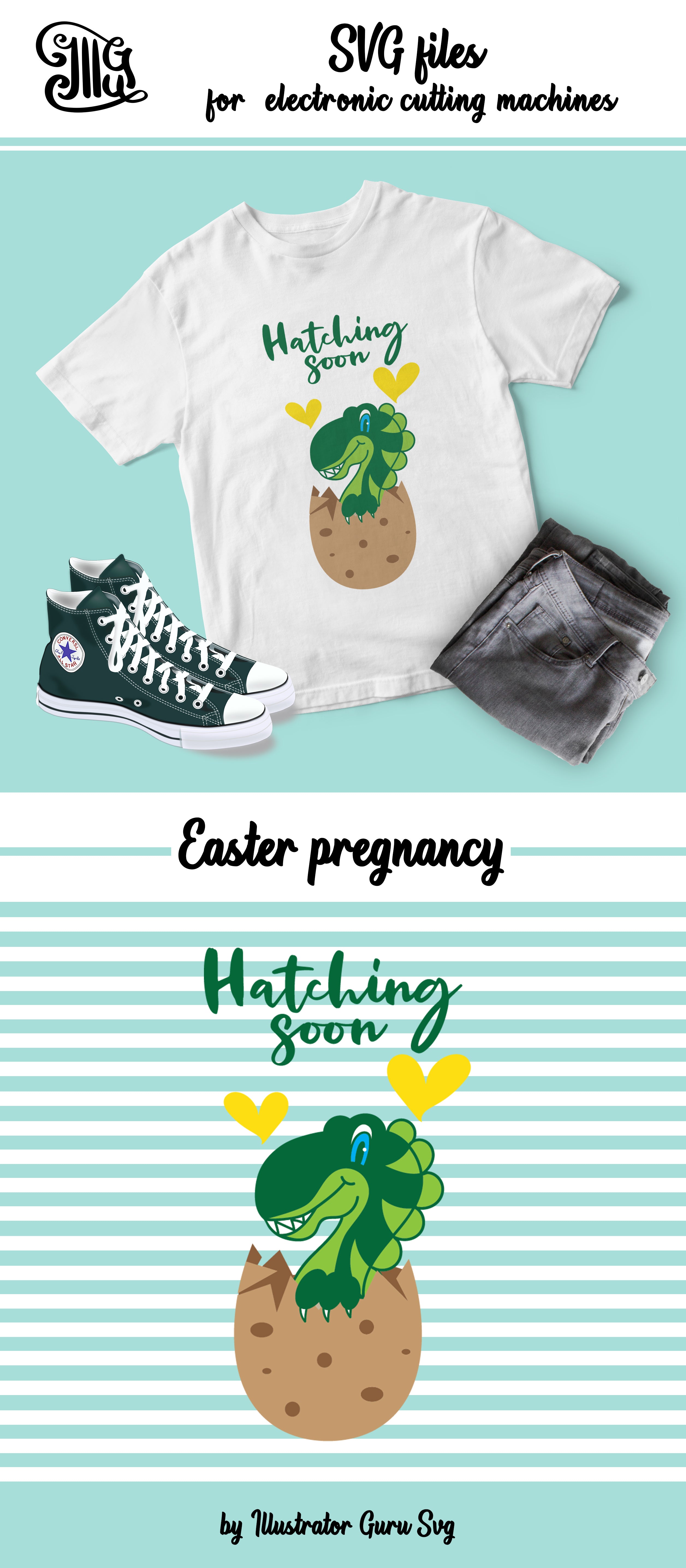 Download Dinosaur Pregnancy Svg Baby Boy Announcement Svg Easter Pregnancy Sv Illustrator Guru