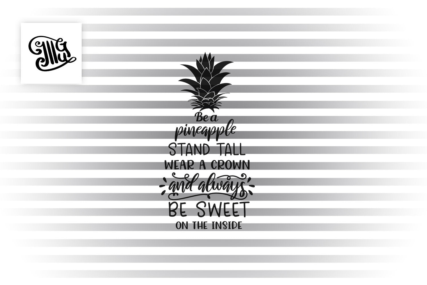 Download Pineapple Crown Svg Pineapple Clipart Black And White Golden Pineapp Illustrator Guru