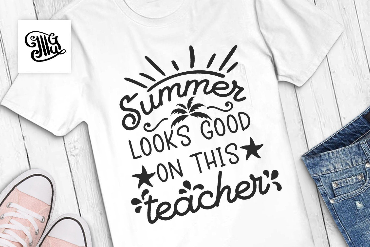 Download Summer Looks Good On This Teacher Svg Beach Svg Summer Svg Teacher Illustrator Guru