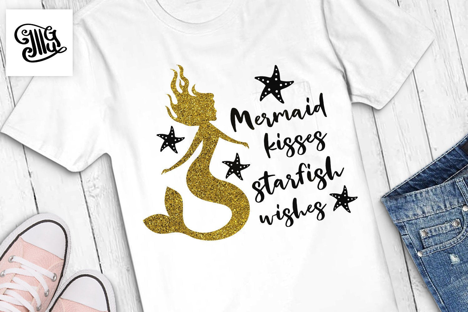 Download Download Mermaid Kisses And Starfish Wishes Free Svg ...