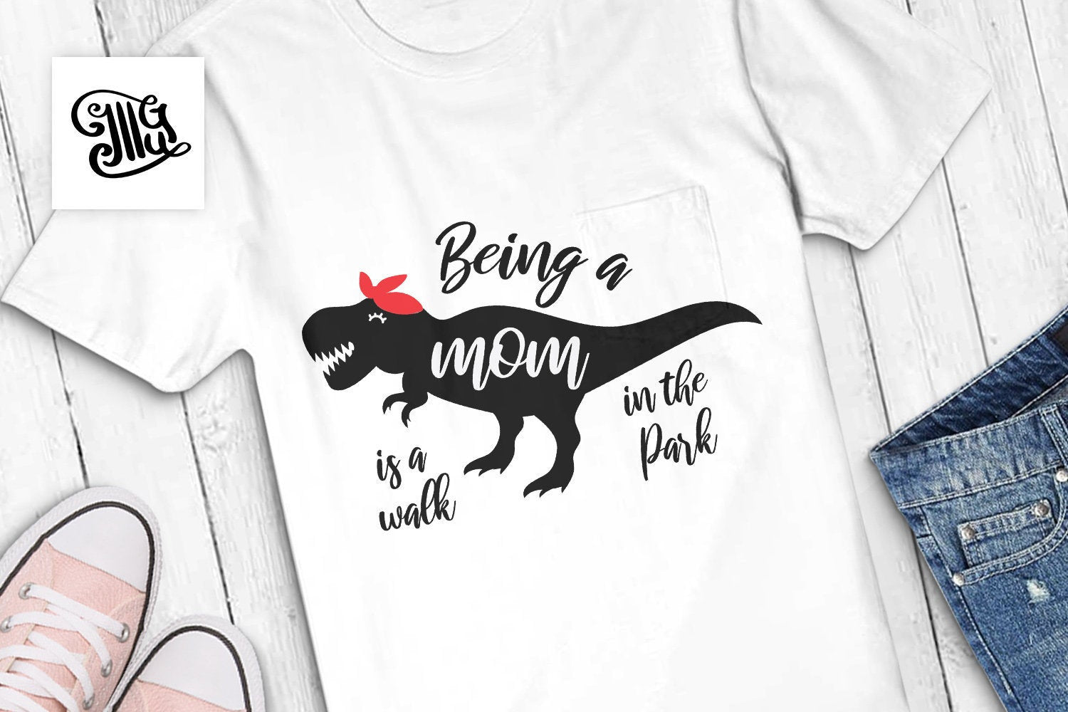 Download Being A Mom Is A Walk In The Park Svg Mom Dinosaur Svg Dinosaur Momm Illustrator Guru