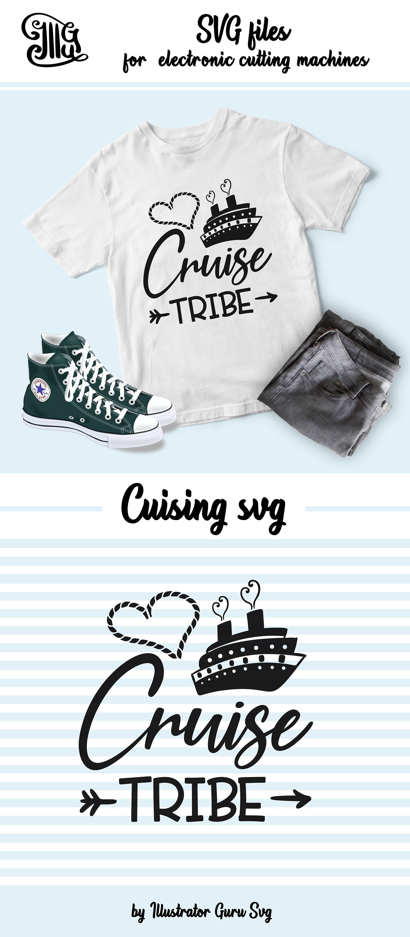 Download Free Cruise Svg Files For Funny Cruise Shirts Cruise Tribe Svg Illustrator Guru PSD Mockup Templates
