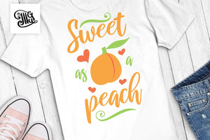 Sweet as a peach svg, Southern girl svg, Southern SVG, Southern clipart, Sassy SVG, southern clipart-by Illustrator Guru