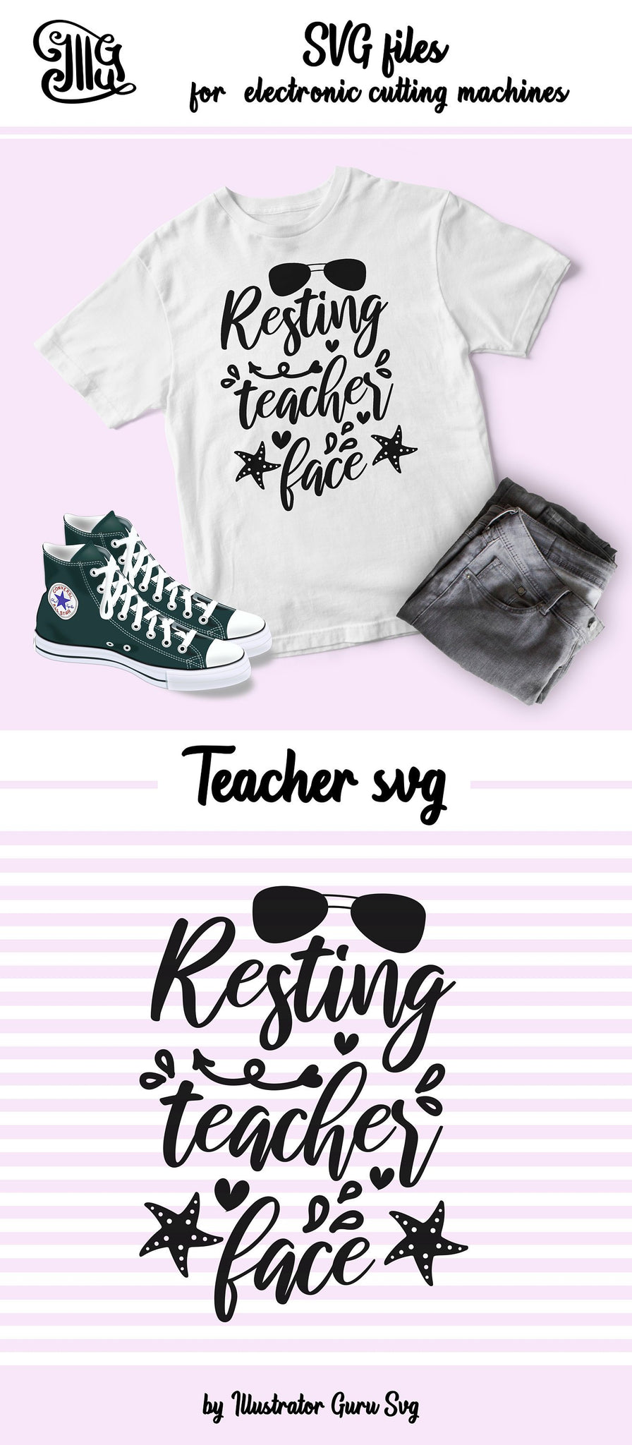 Download Resting Teacher Face Svg Teacher Vacation Svg Funny Teacher Svg Te Illustrator Guru