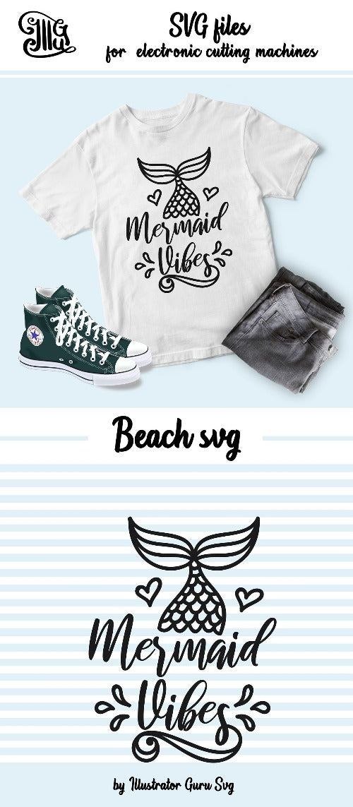 Download Mermaid Svg Beach Svg Summer Svg Ocean Quotes T Shirt Design Ideas Illustrator Guru
