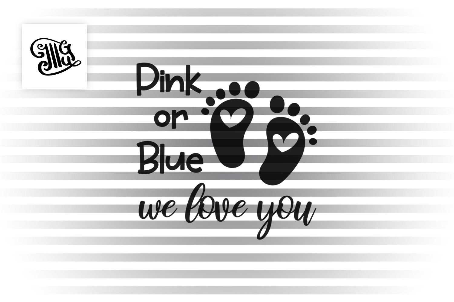 Download Pink Or Blue We Love You Svg Pregnant Svg Funny Pregnancy Svg Mater Illustrator Guru