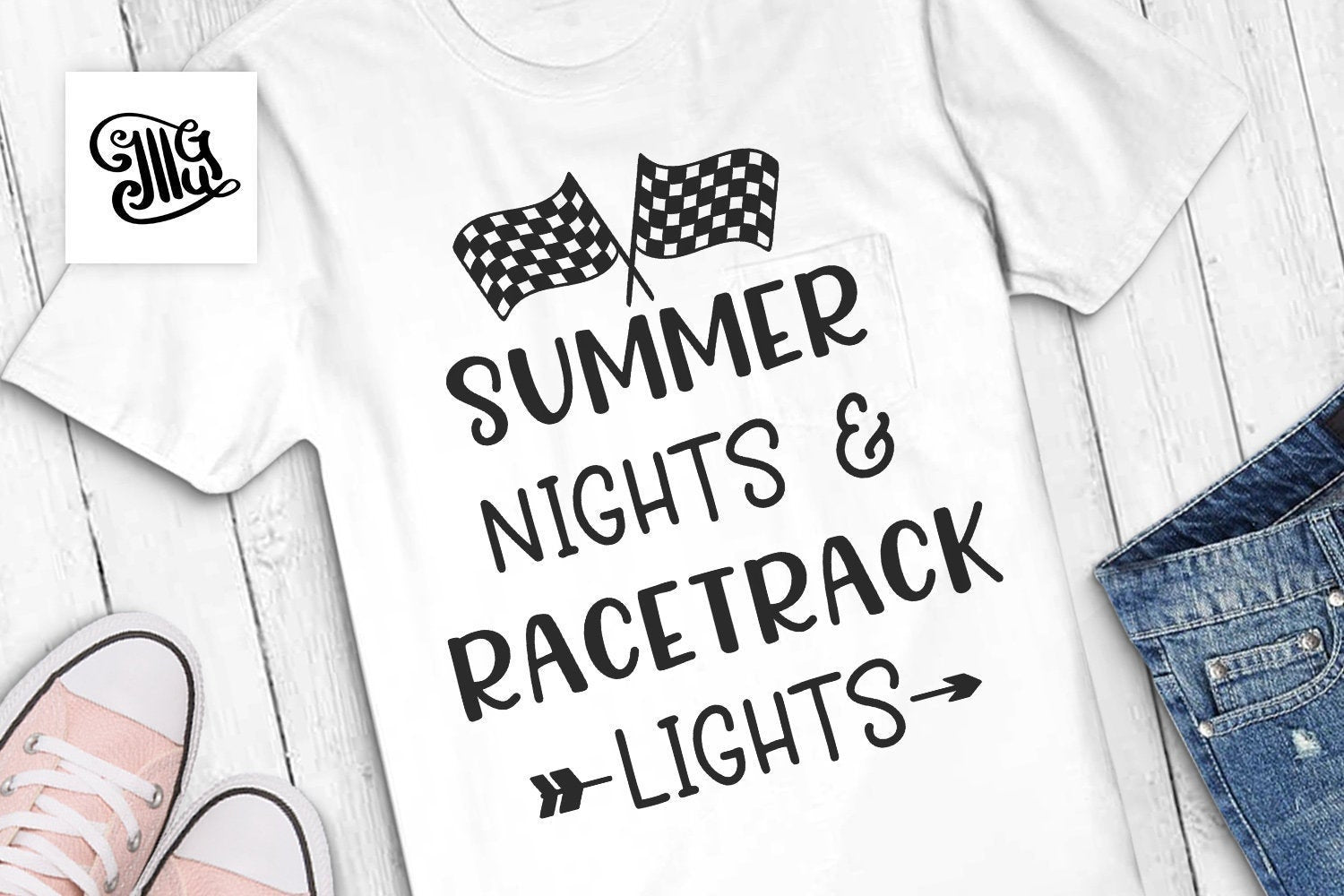 Download Summer Nights And Racetrack Lights Svg Racetrack Svg Summer Svg Racet Illustrator Guru