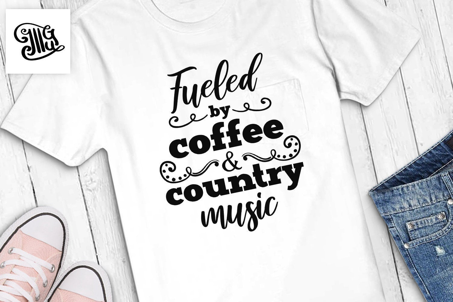 Download Fueled By Coffee And Country Music Svg Coffee Svg Southern Svg Files Illustrator Guru
