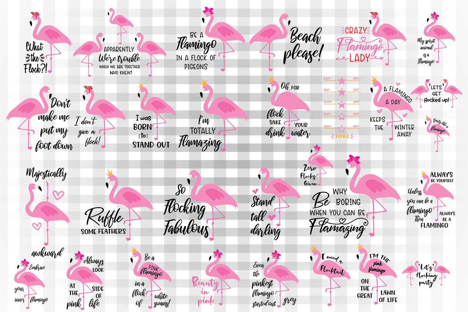 Flamingo Svg Bundle Flamingo Svg Flamingo Clipart Flamingo Sayings Illustrator Guru