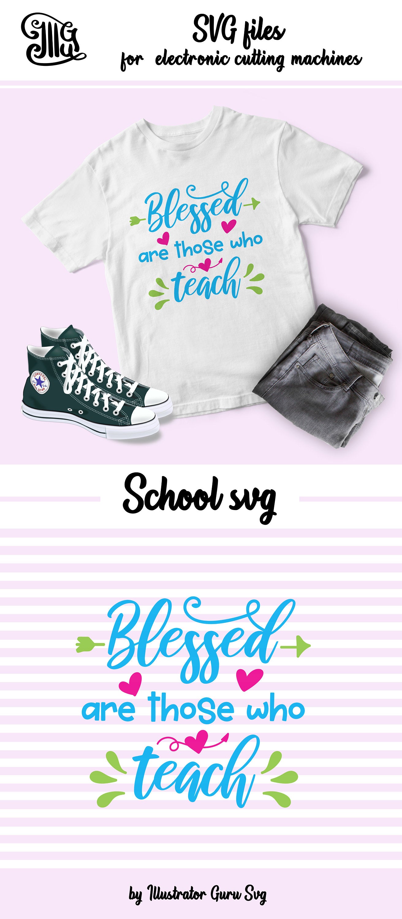 Download Blessed are those who teach SVG, teacher shirt svg, kindergarten teach - Illustrator Guru