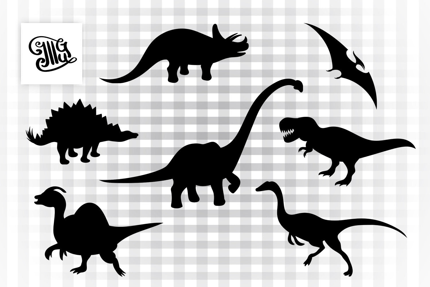 Dinosaur Svg Bundle T Rex Svg Long Neck Dinosaur Svg Raptor Dinosau Illustrator Guru
