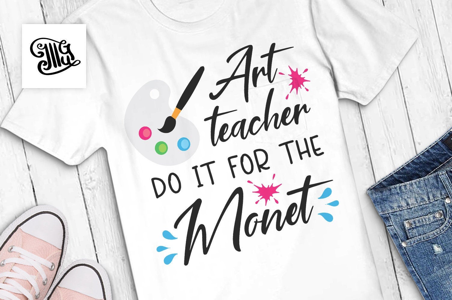 Download Art Teacher Do It For The Monet Svg Art Teacher Shirt Svg Art Teache Illustrator Guru