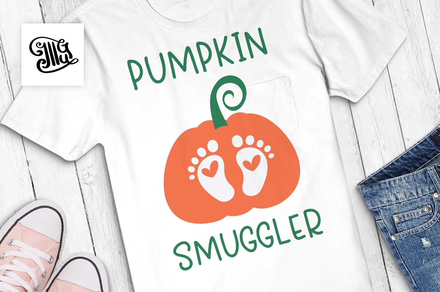 Download Pumpkin Smuggler Svg Pumpkin Baby Feet Svg Pregnancy Svg Maternity Illustrator Guru