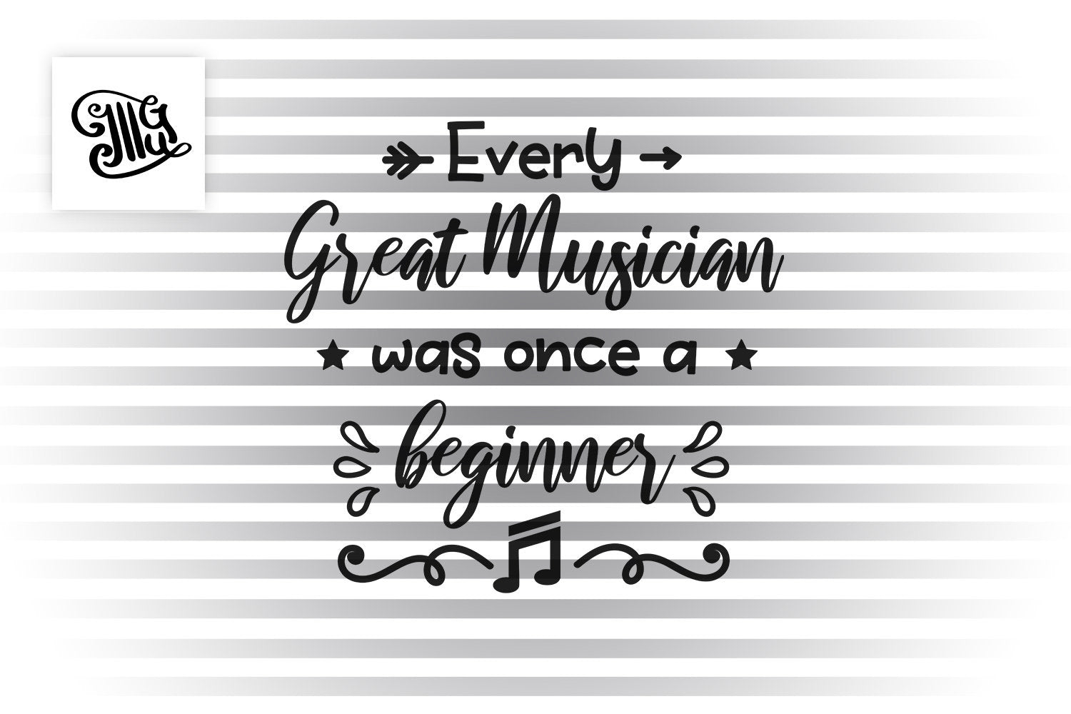 Download Every great musician was once a beginner SVG, band teacher ...