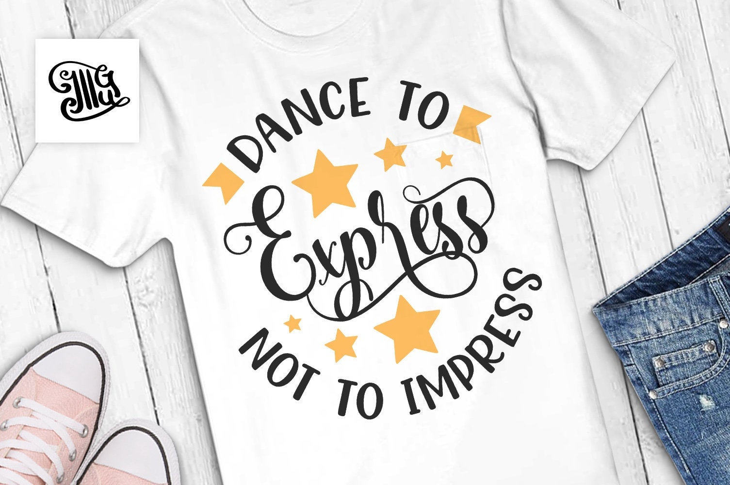 Download Dance to express not to impress SVG, dance teacher svg, teacher shirt - Illustrator Guru