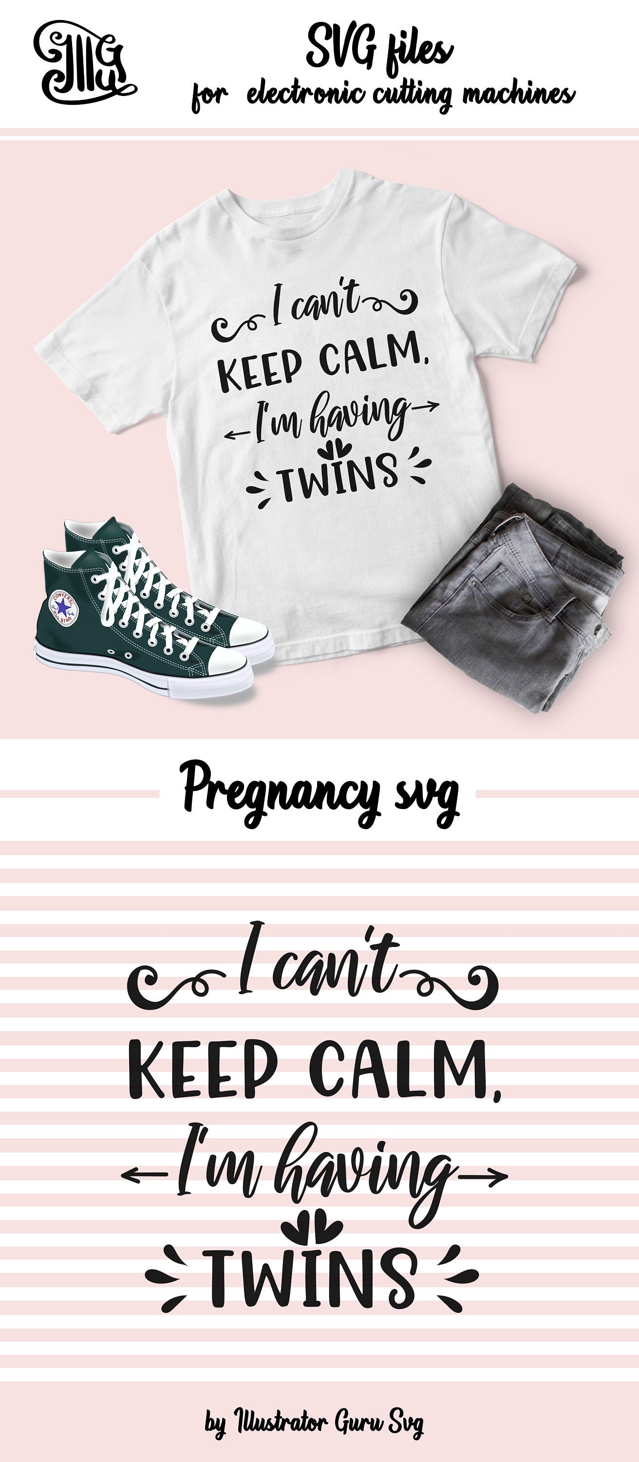 Download I Can T Keep Calm I M Having Twins Svg Pregnant Svg Funny Pregnancy Illustrator Guru