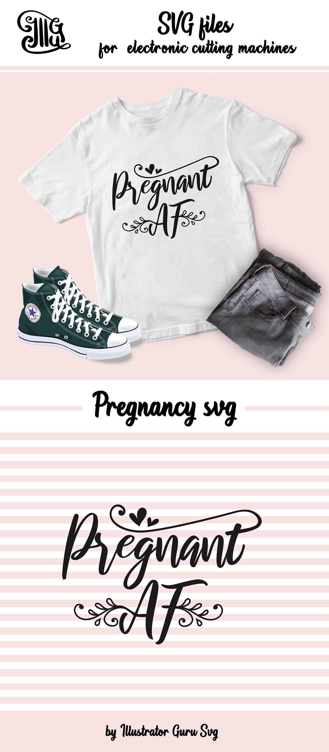 Download Pregnant AF svg, pregnant svg, funny pregnancy svg ...