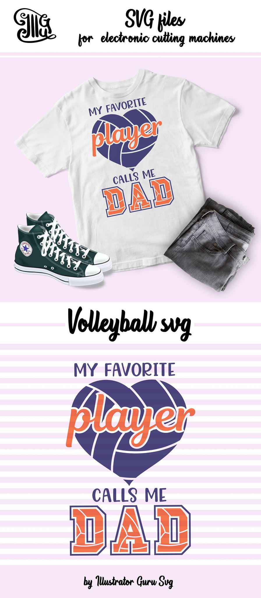 Download My Favorite Player Calls Me Dad Svg Volleyball Svg Volleyball Dad Sh Illustrator Guru