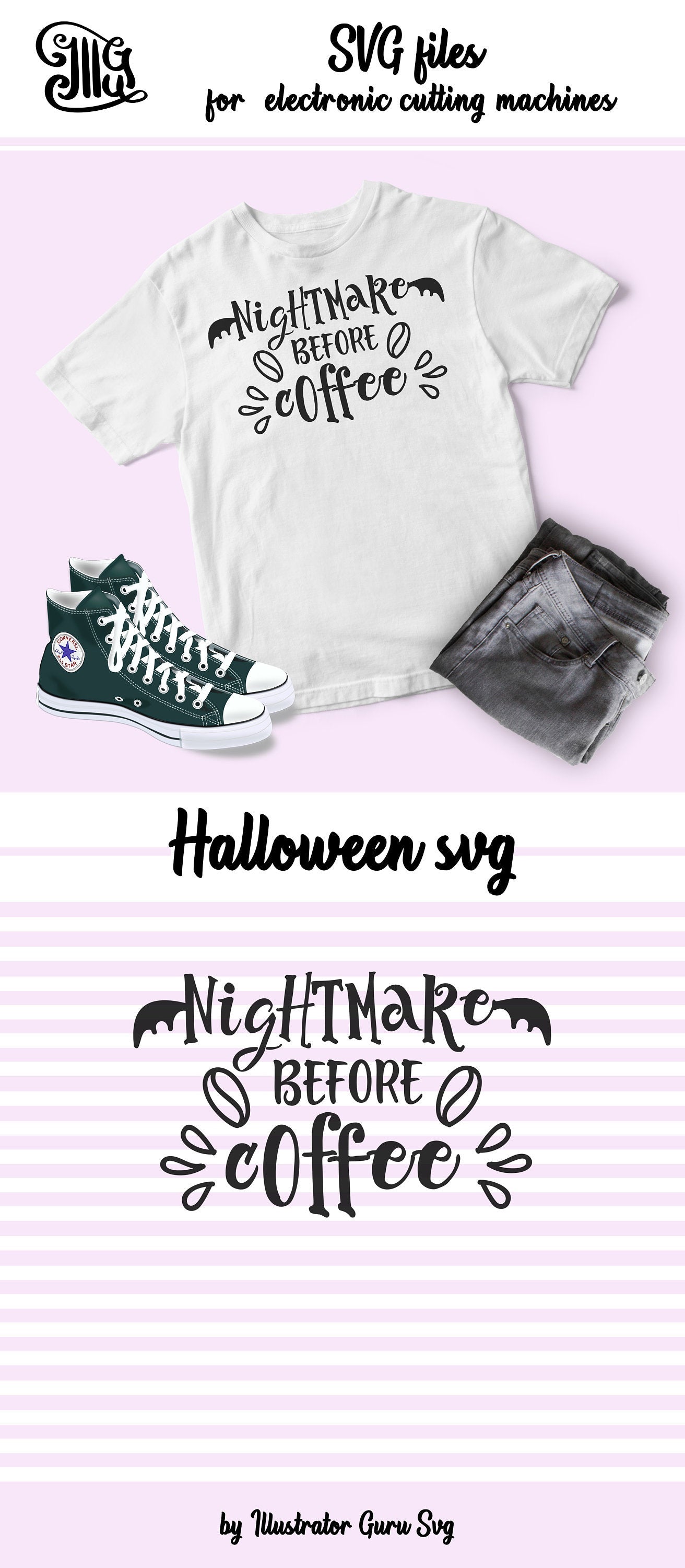 Download Nightmare Before Coffee Svg Halloween Coffee Svg Halloween Svg Coff Illustrator Guru