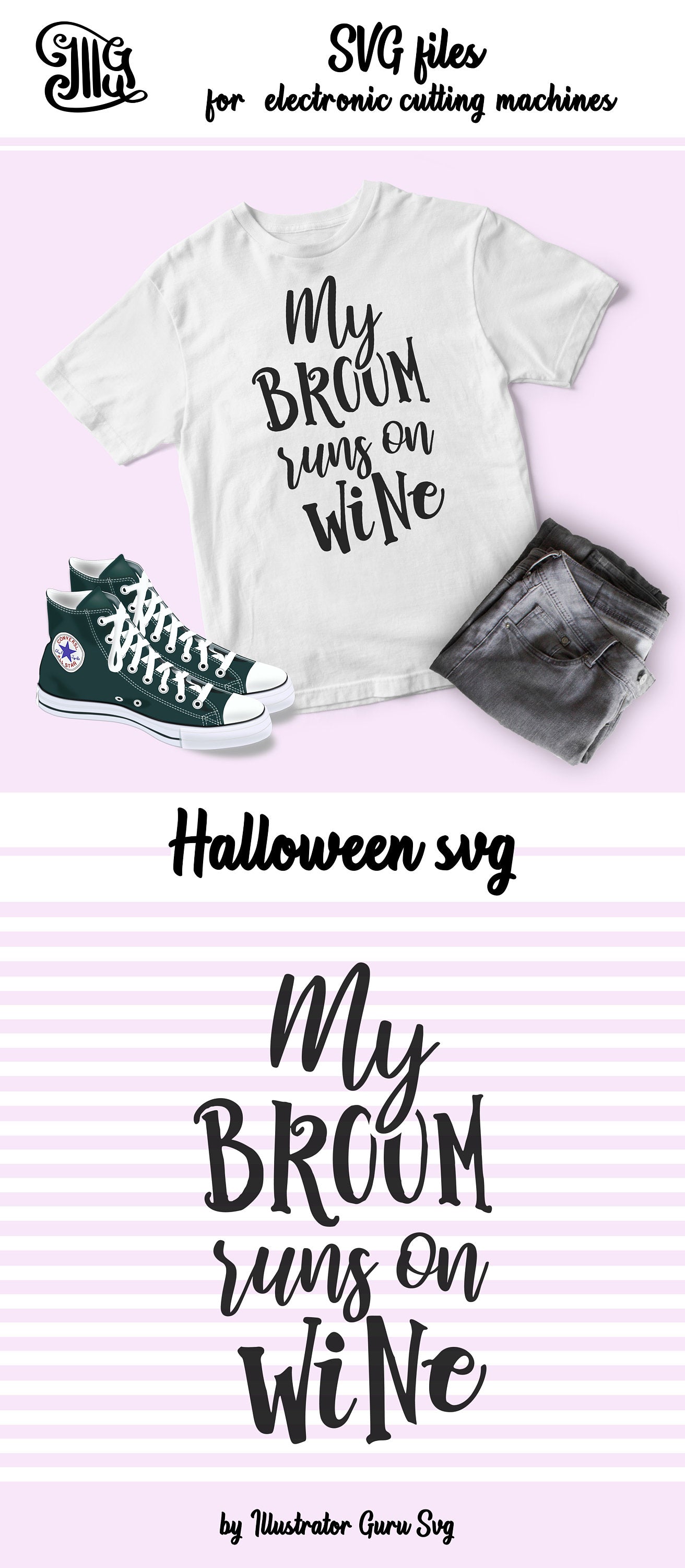 Download My broom runs on wine svg, halloween drinking svg ...