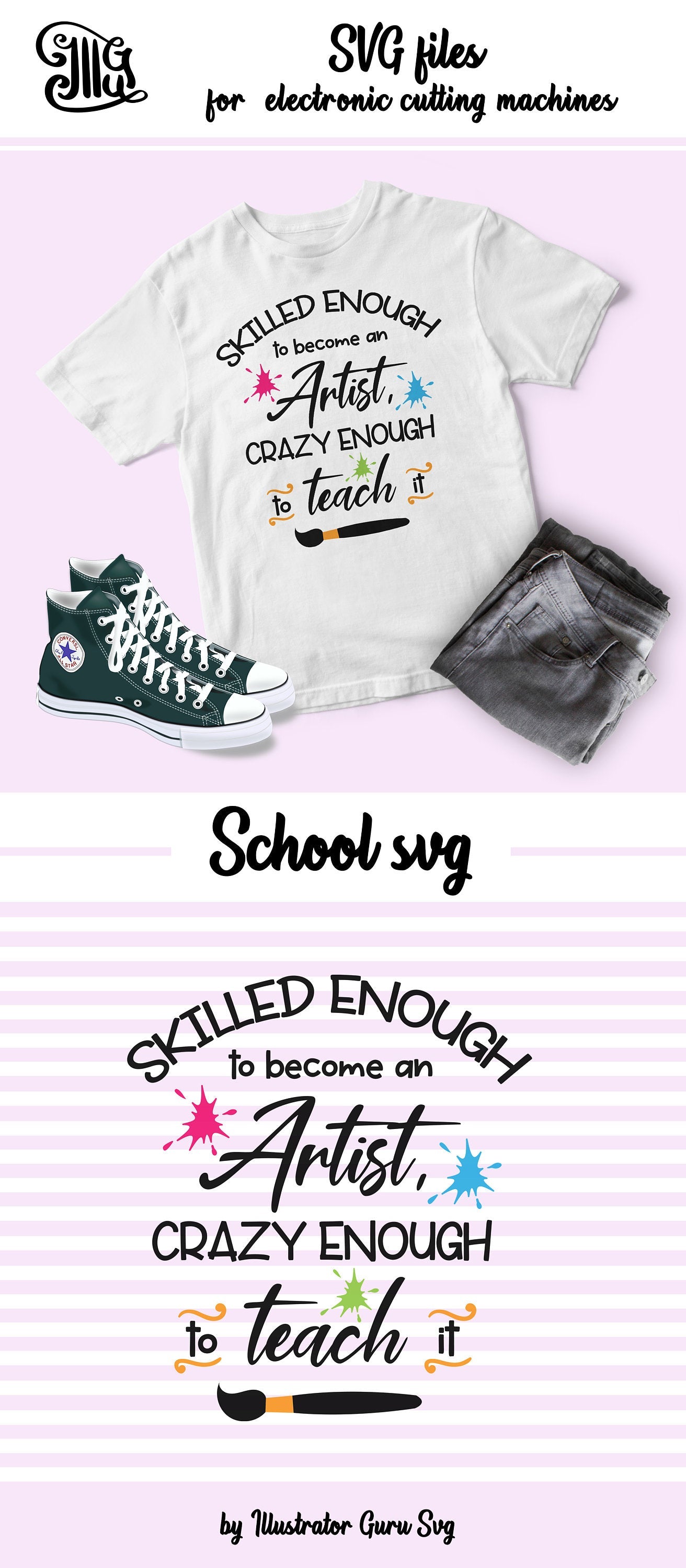 Art Teacher Svg Art Teacher Shirt Svg Art Teacher Svg Art Teacher C Illustrator Guru