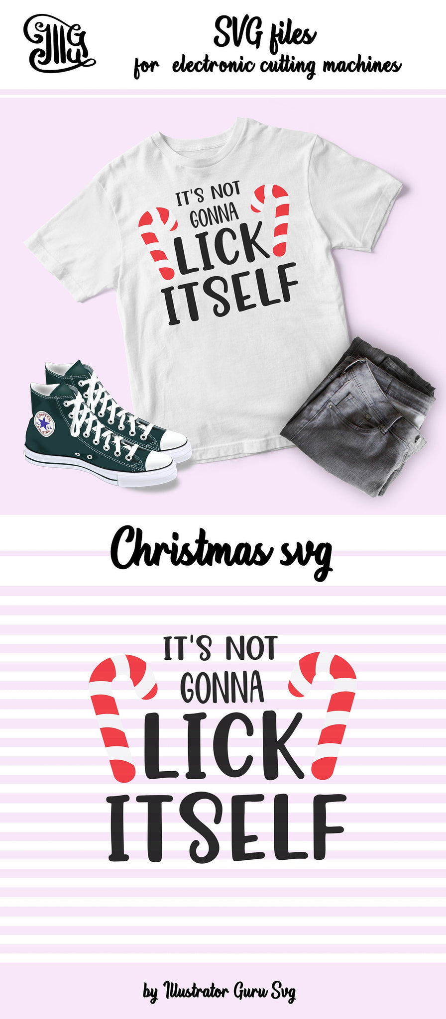 Download It's not gonna lick itself svg, funny Christmas svg ...