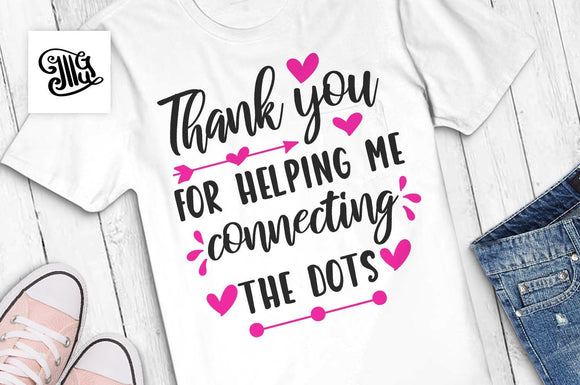 Download Thank you for helping me connecting the dots svg, autism ...