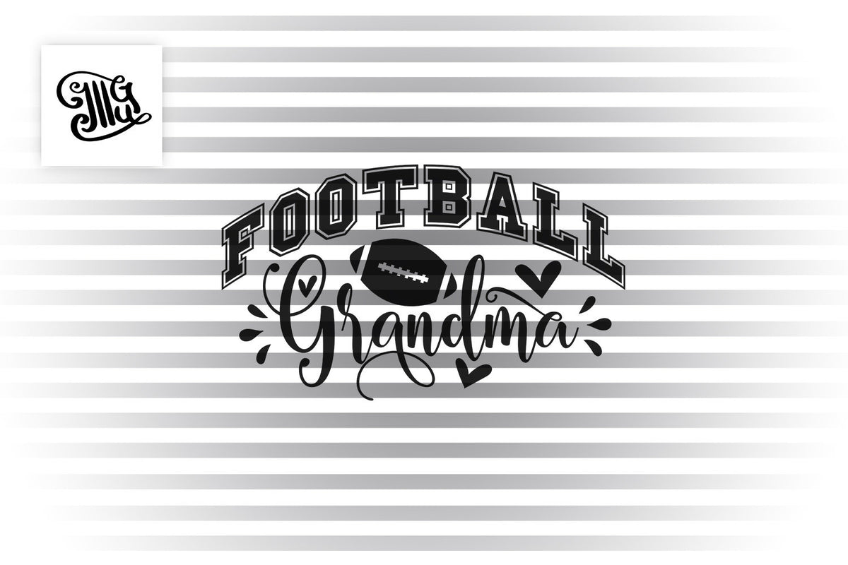 Download Football Grandma SVG Designs, Football Nana SVG Files ...