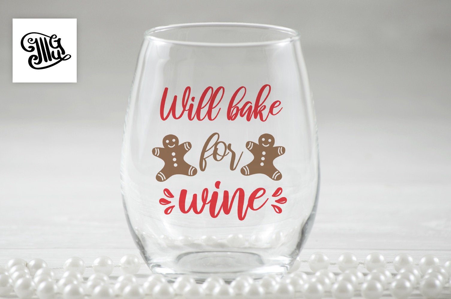 Download Will Bake For Wine Svg Digital Files Christmas Wine Glass Svg Chris Illustrator Guru