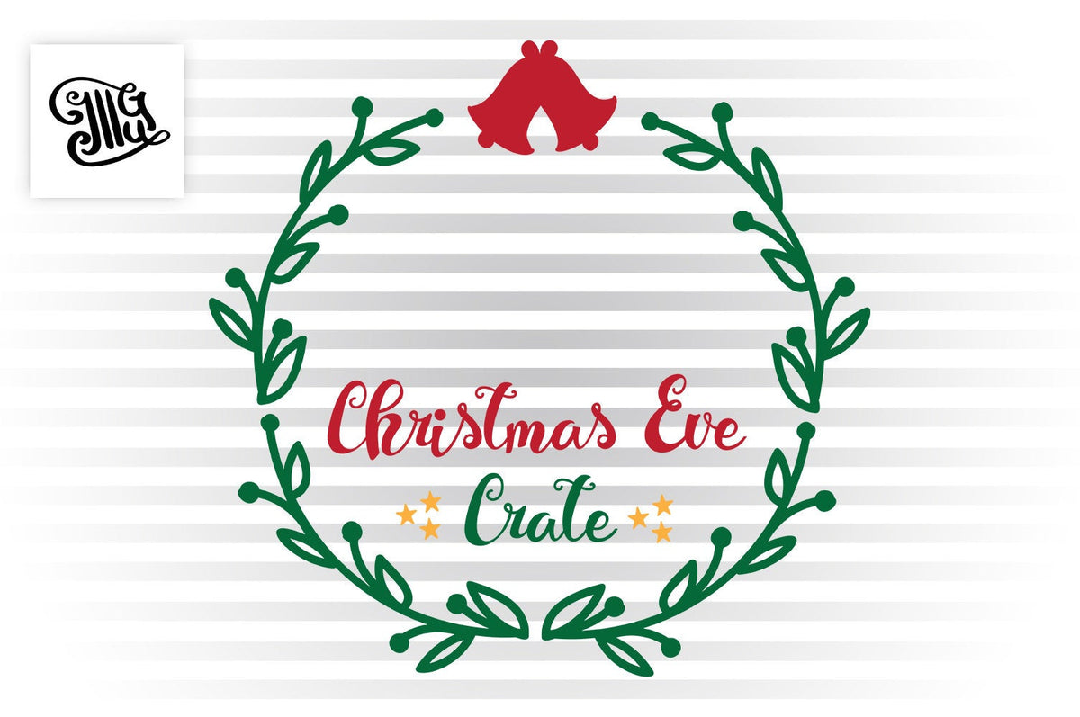 Download Christmas Eve crate svg, circular, Santa tote svg ...