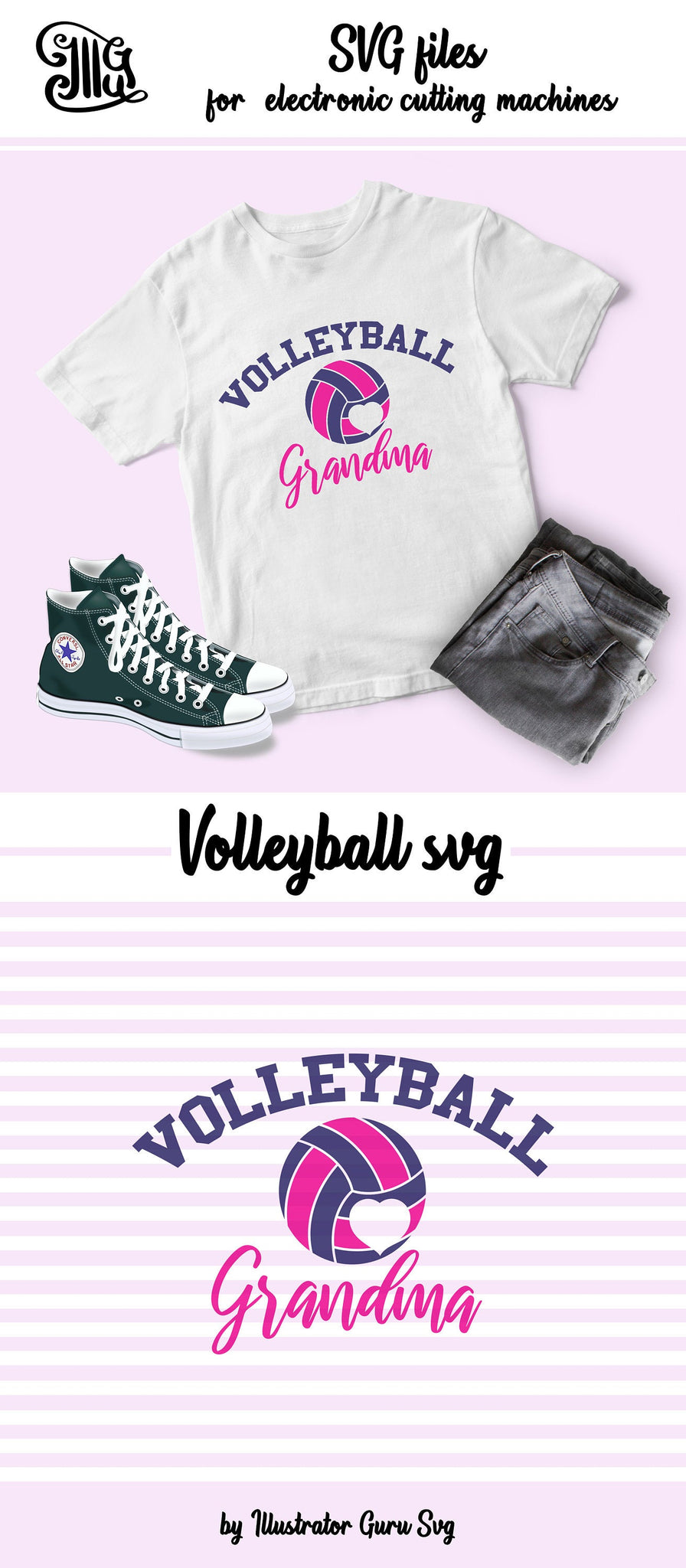 Download Volleyball Grandma Svg Volleyball Svg Volleyball Grandma Shirt Svg Illustrator Guru