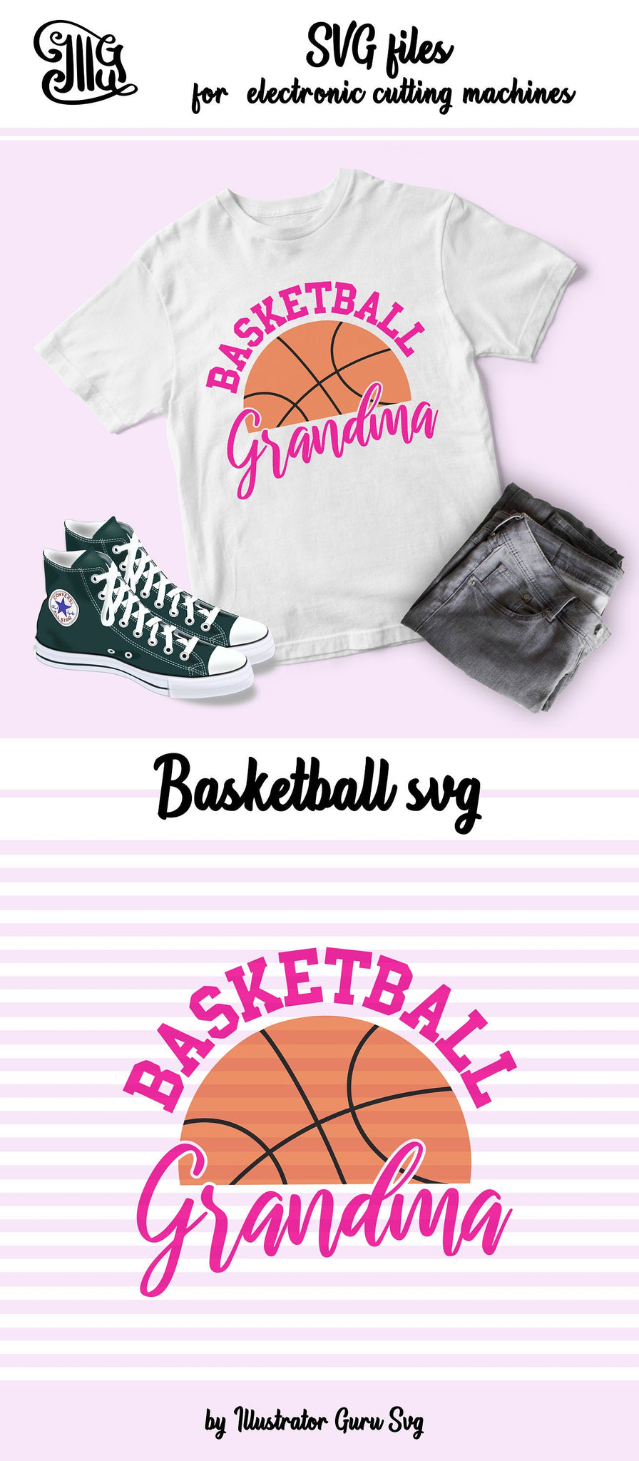 Download Basketball Grandma Svg Basketball Svg Basketball Season Svg Basketb Illustrator Guru