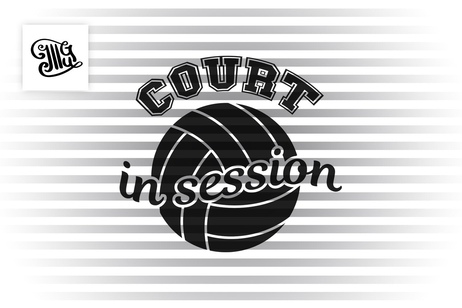Download Volleyball Svg Court In Session Svg Volleyball Girl Svg Volleyball Illustrator Guru