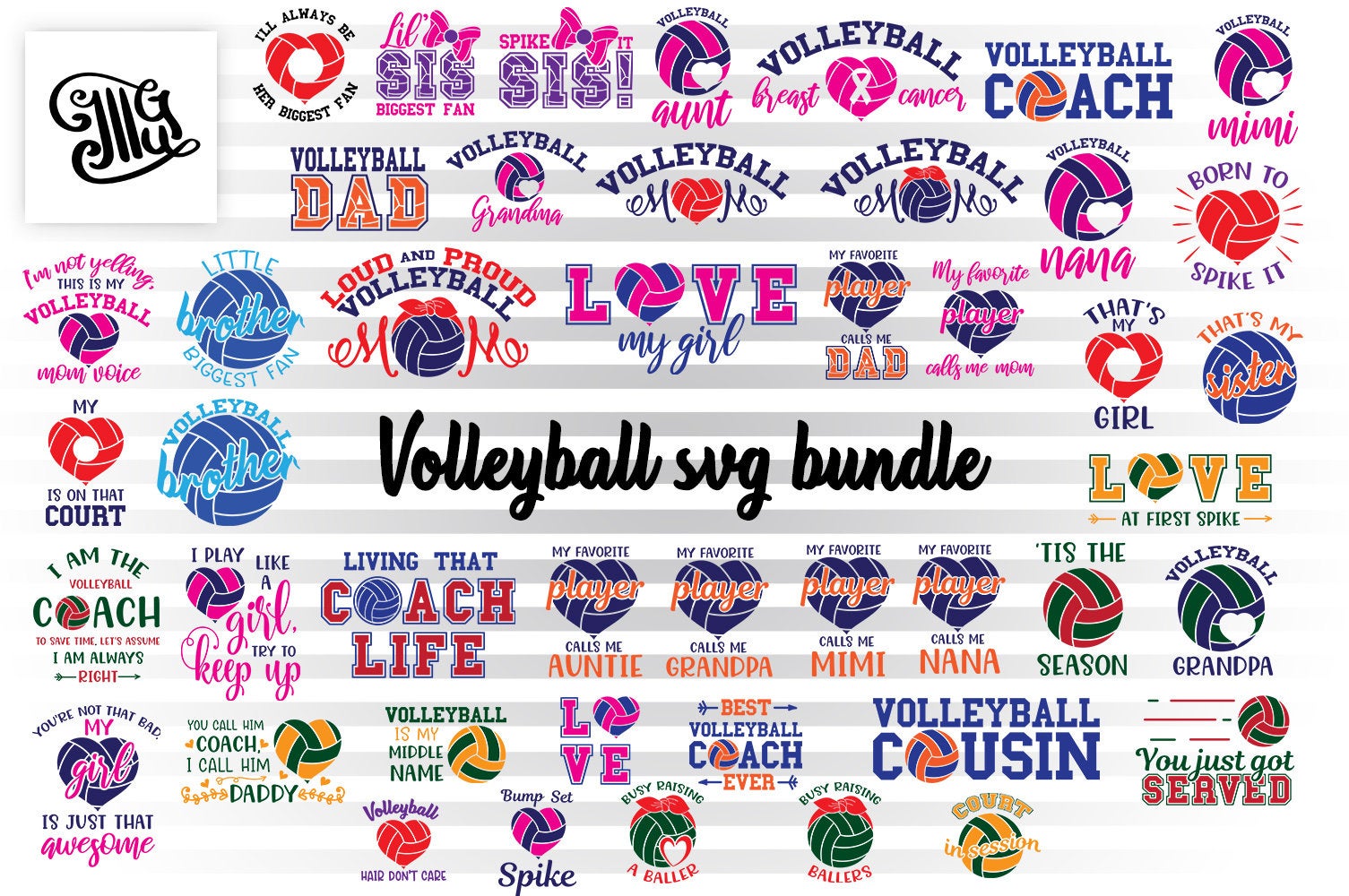Download Volleyball Svg Bundle Volleyball Mom Svg Volleyball Heart Svg Volle Illustrator Guru