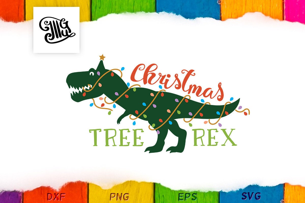 Download Christmas tree rex svg, kids christmas svg, boy christmas ...