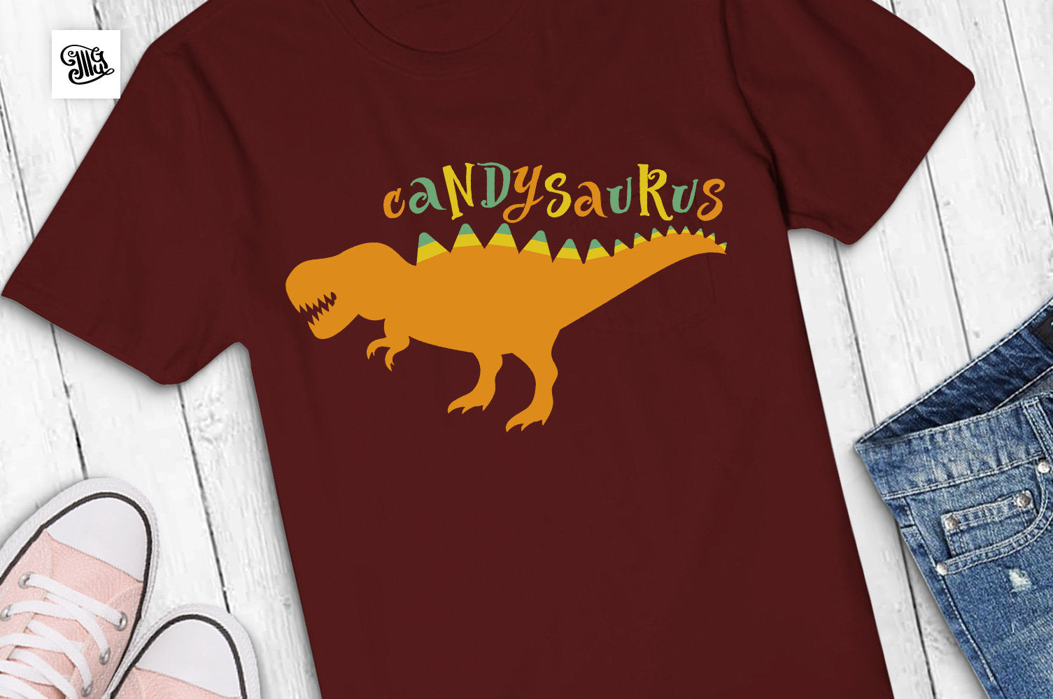 Download Candysaurus Svg Halloween Svg Halloween Dinosaur Svg Spookysaurus S Illustrator Guru