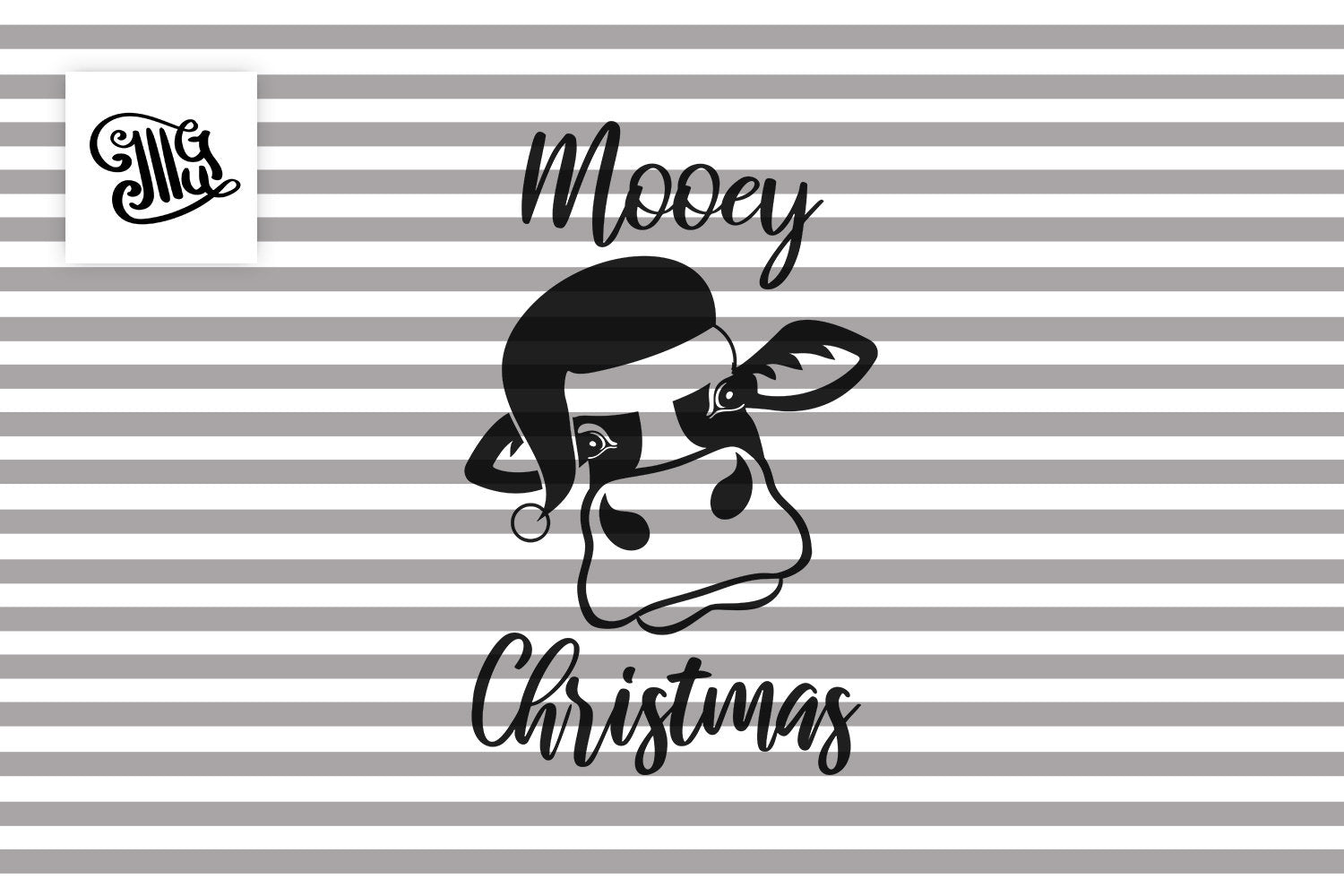 Download Mooey Christmas Svg Christmas Heifer Svg Christmas Cow Svg Cow With Illustrator Guru