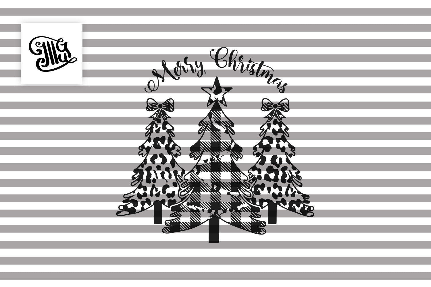 Download Merry Christmas Svg Free with Leopard and Buffalo Plaid ...