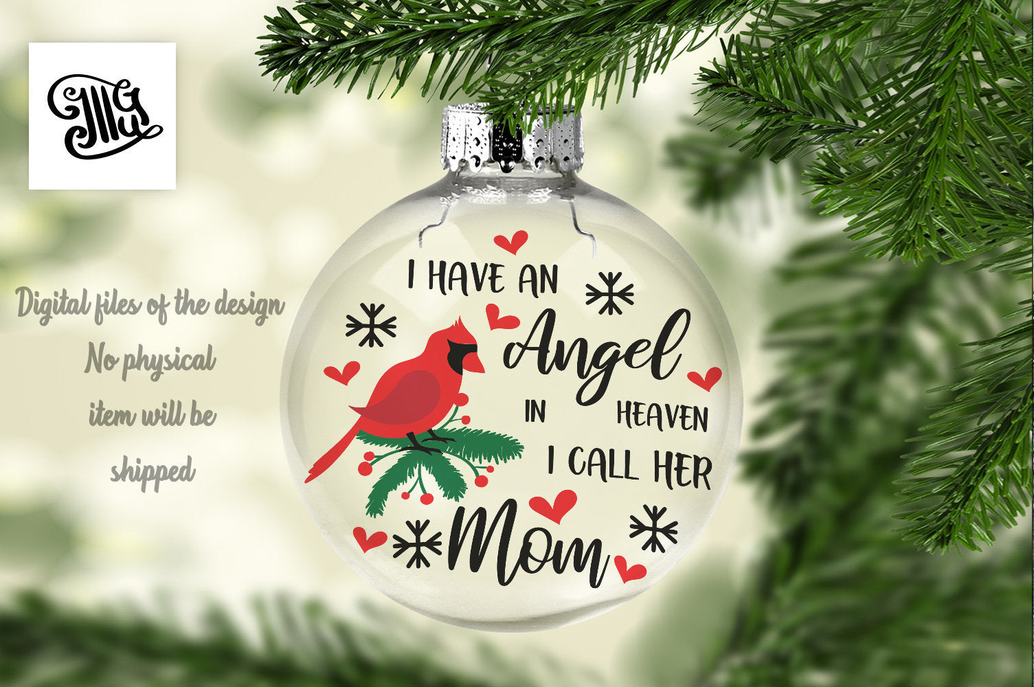 Download I Have An Angel In Heaven I Call Her Mom Svg Memorial Svg Christmas Illustrator Guru