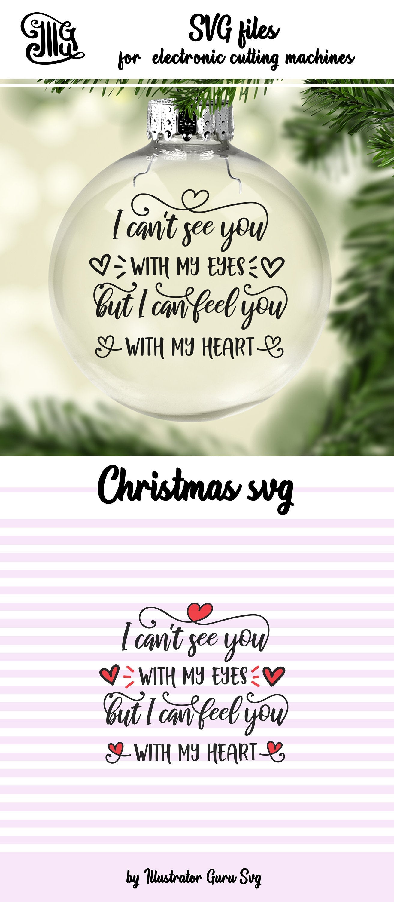 Download I Can T See You With My Eyes But I Can Feel You With My Heart Svg Mem Illustrator Guru