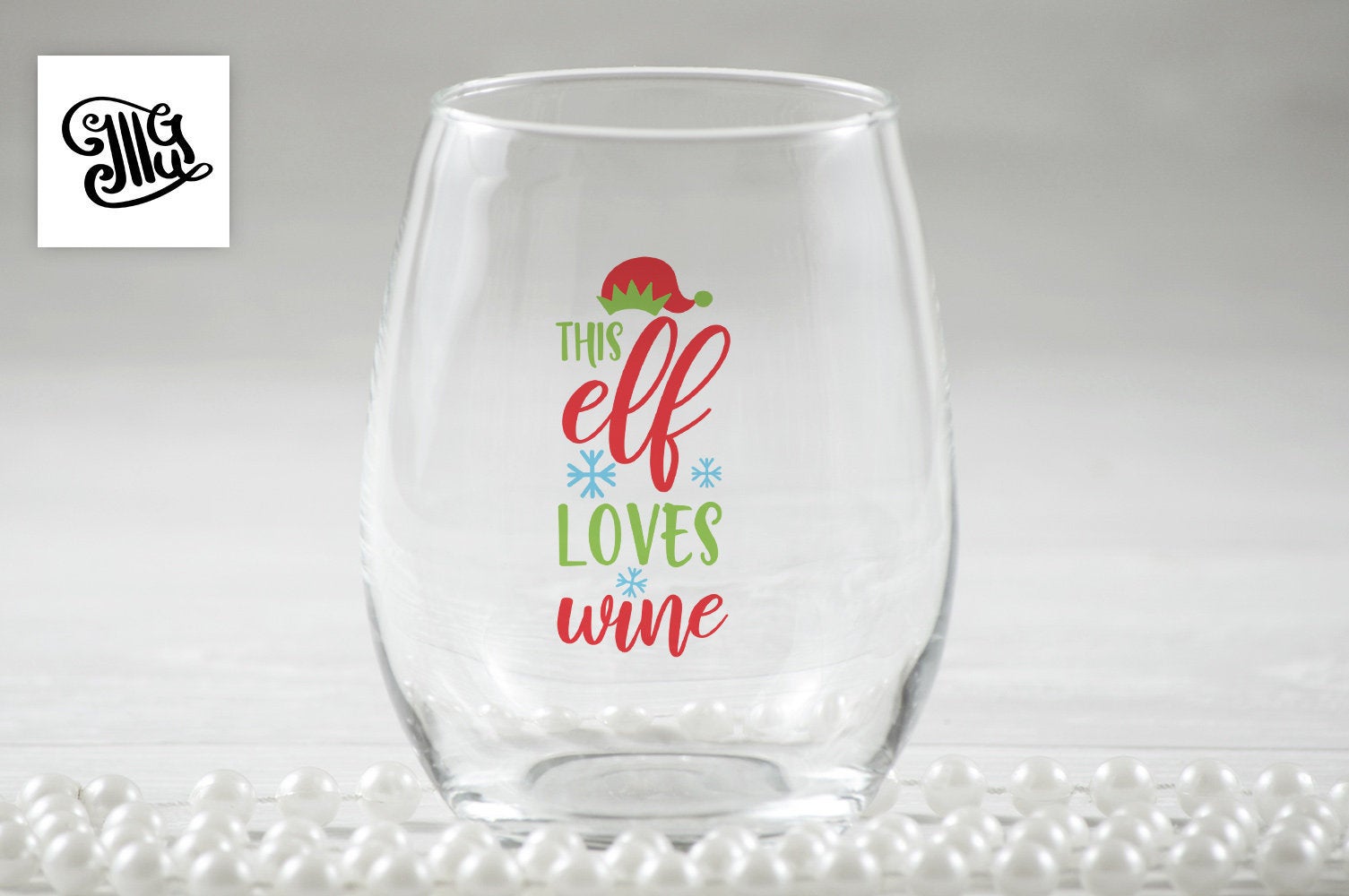 Download This Elf Loves Wine Svg Digital Files Christmas Wine Glass Svg Chri Illustrator Guru