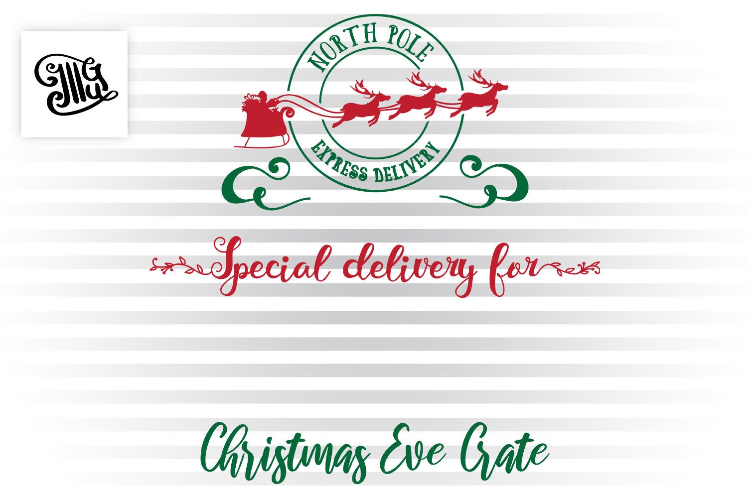 Download Christmas Eve crate svg, Santa tote svg, Christmas Eve ...